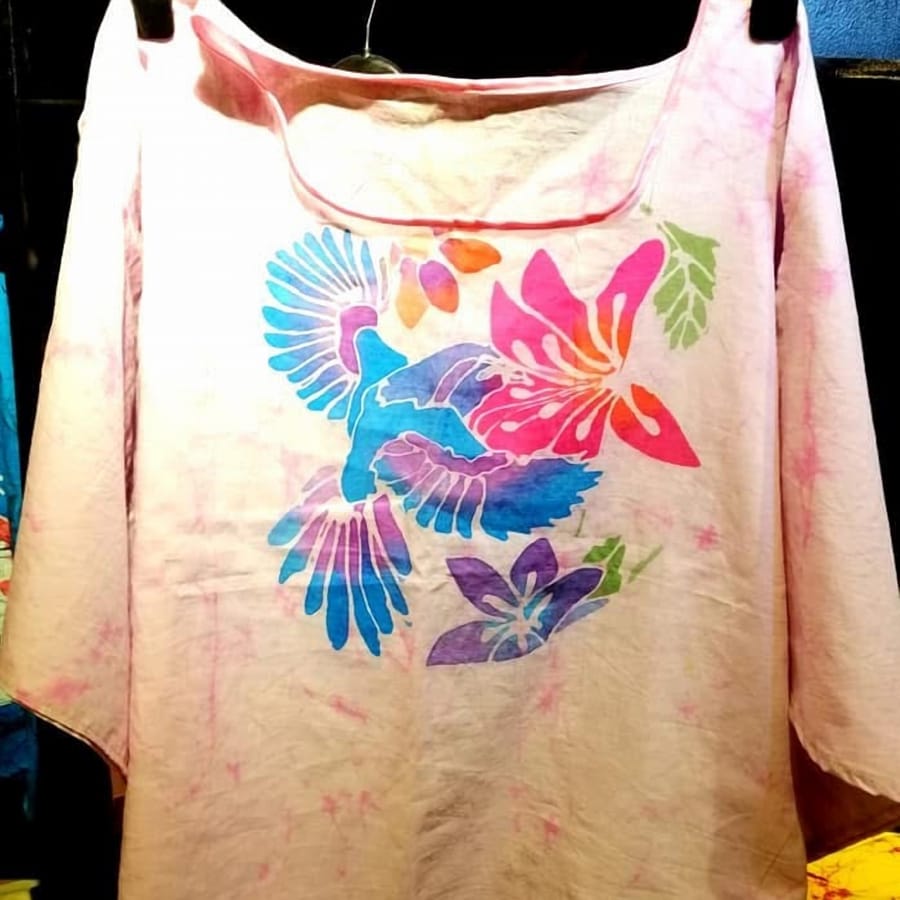 Batik Blouse 01, handmade Sri Lankan batik blouse, KB-033